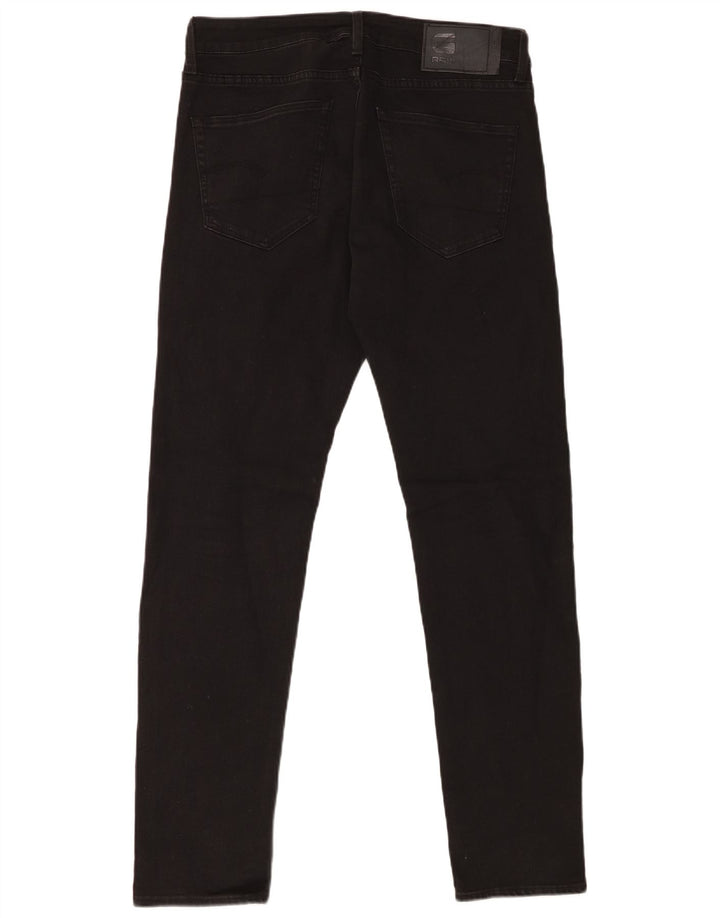 Jeans dritti slim da uomo G-Star W31 L32 cotone nero