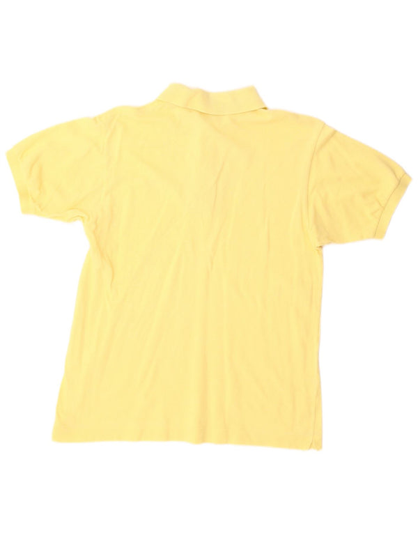 Lacoste Mens Polo Shirt Size 3 Small Yellow Cotton