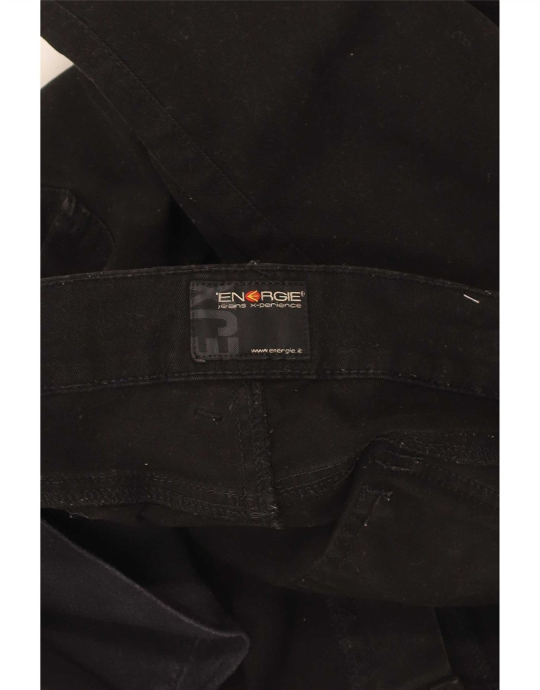 Pantaloni casual bootcut da donna Energe W33 L30 cotone nero
