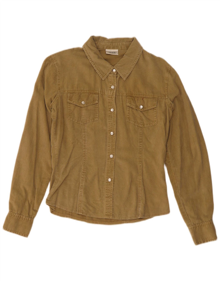 Camicia da donna in velluto a coste Pimkie EU 38 cotone kaki medio