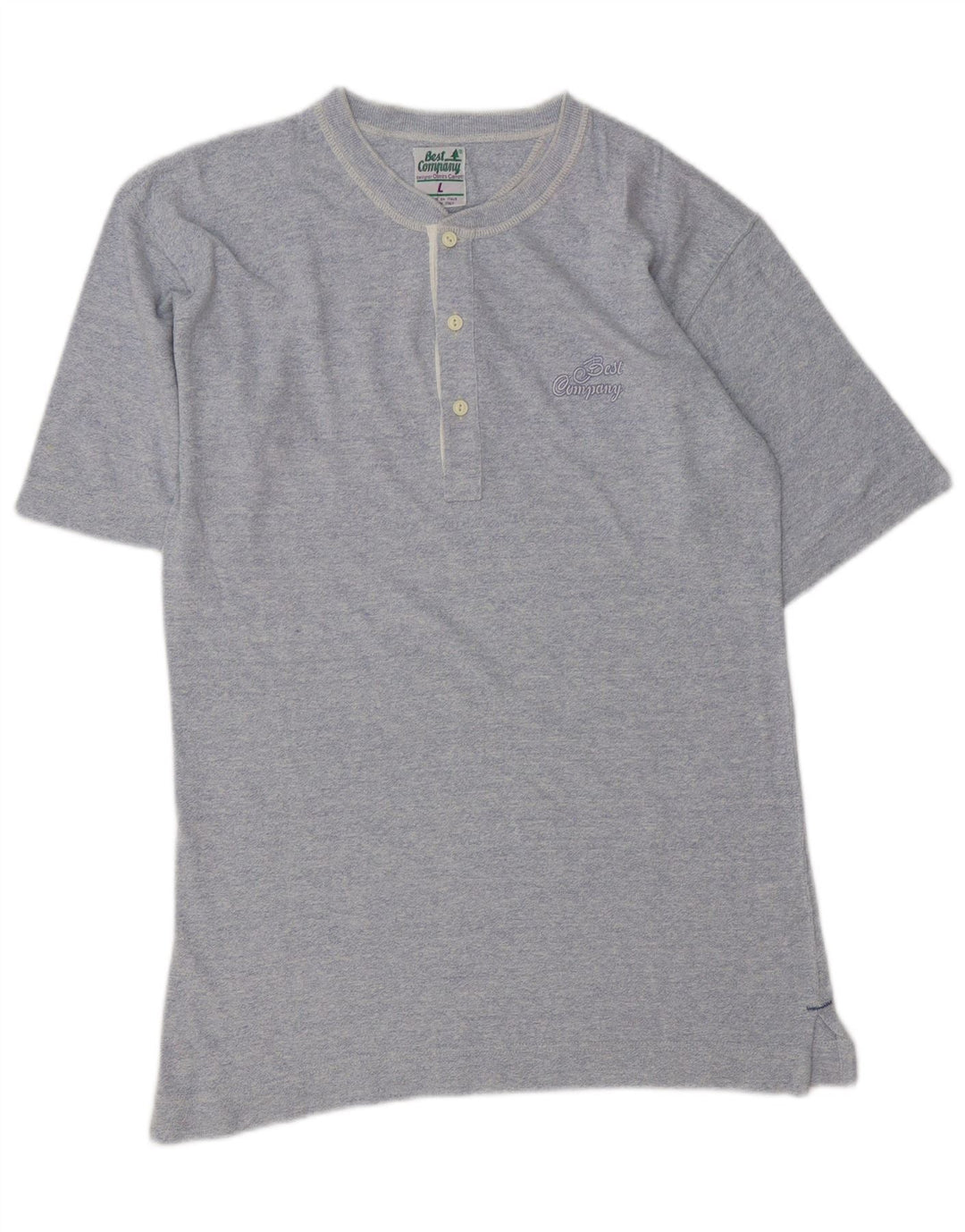 Polo da uomo BEST COMPANY grande in cotone blu