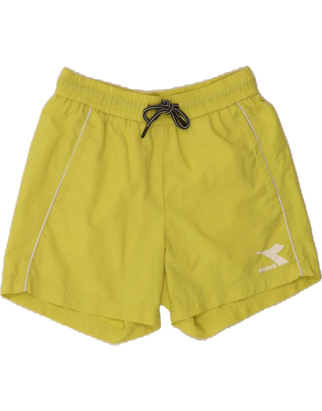 DIADORA Mens Swimming Shorts Small  Yellow Polyester Vintage Diadora and Second-Hand Diadora from Messina Hembry 