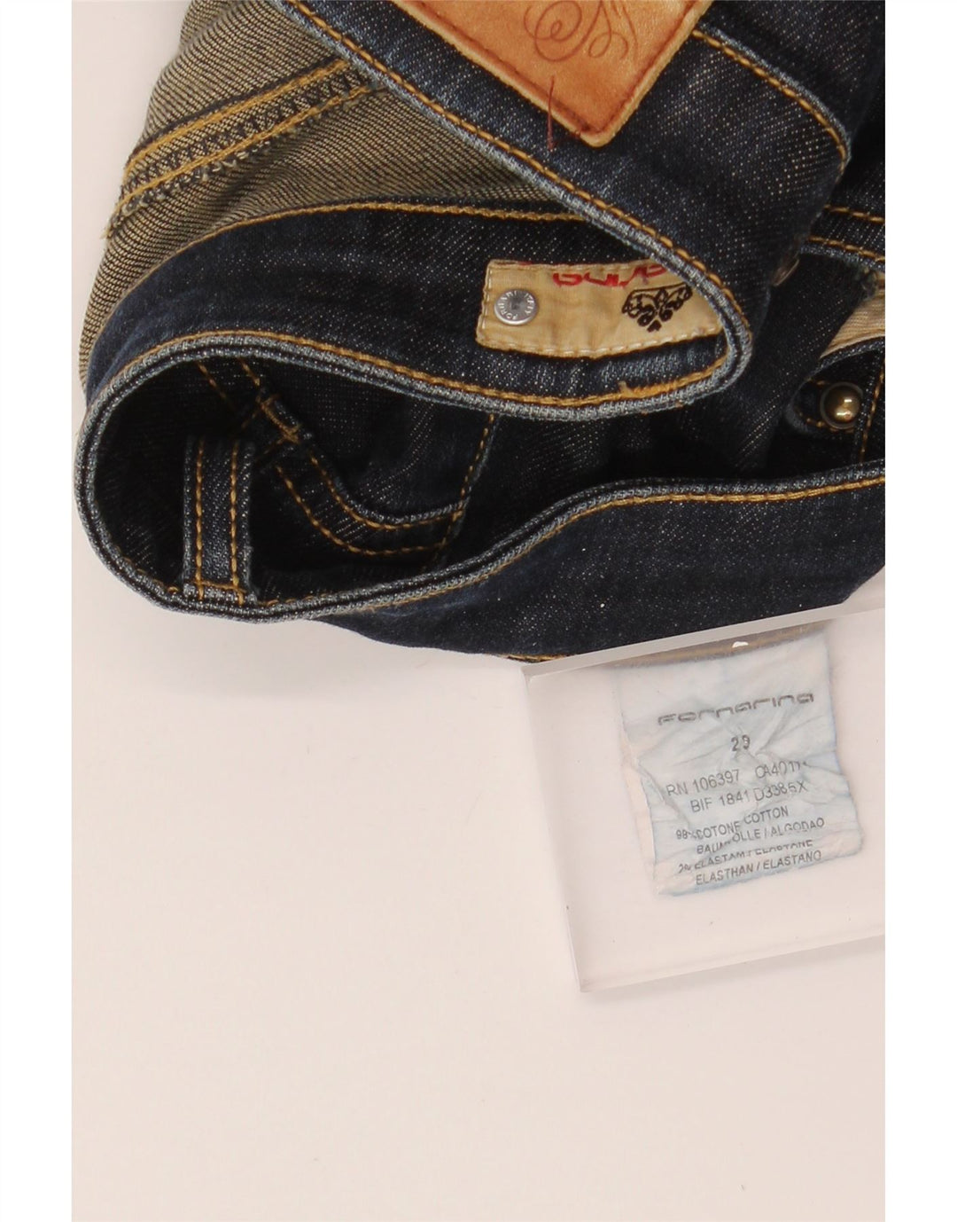 Jeans Fornarina Donna Slim W29 L27 Blu Cotone