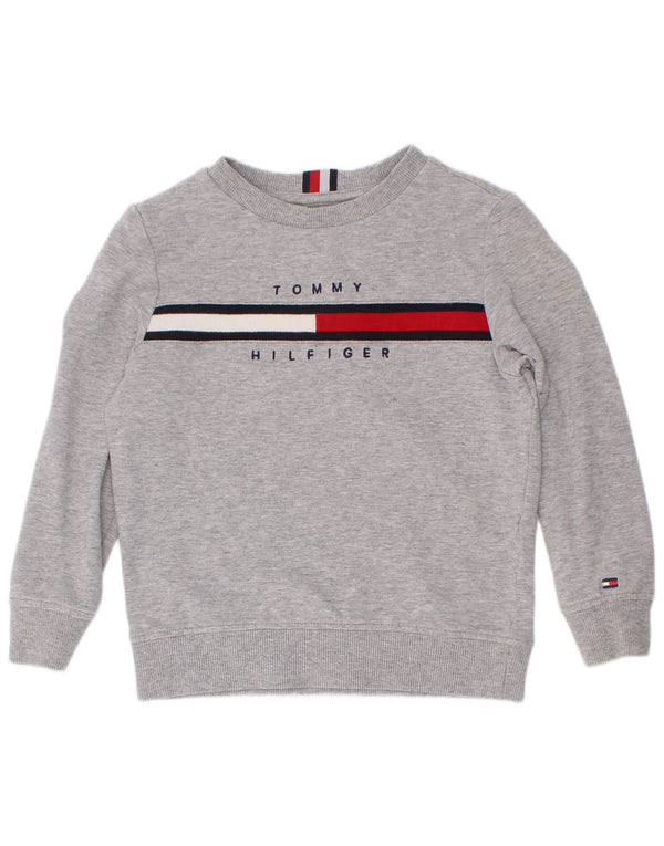 Felpa grafica da bambino Tommy Hilfiger 3-4 anni Colorblock grigio