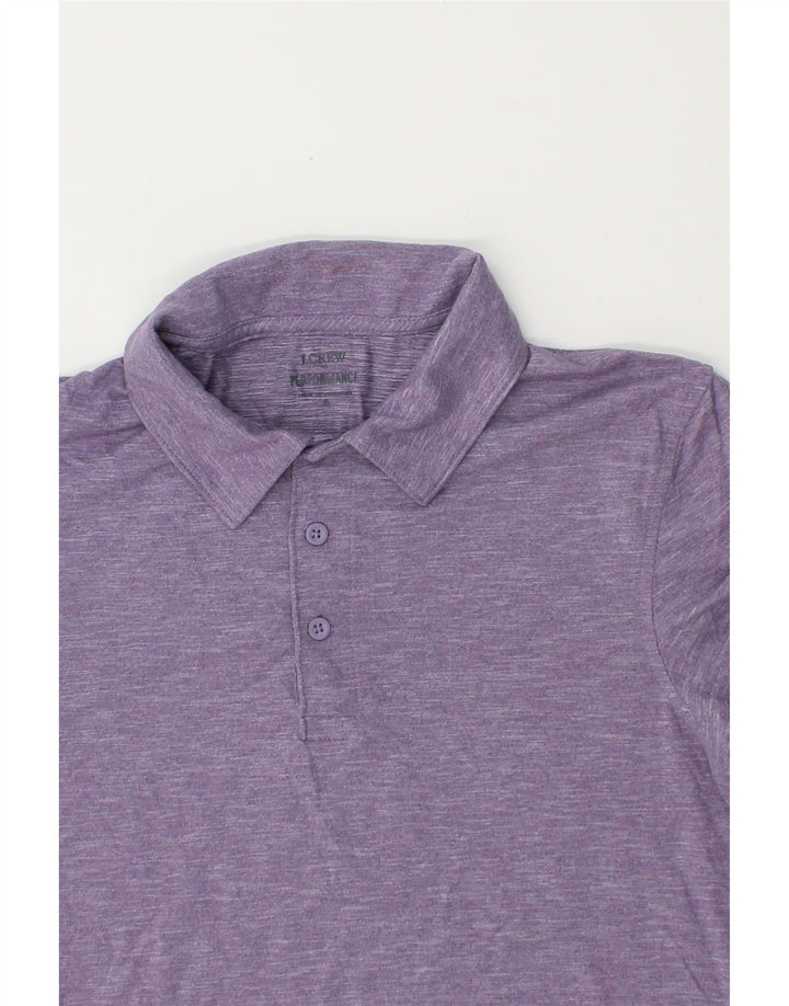 J. CREW Mens Performance Polo Shirt Small Purple Flecked Vintage J. Crew and Second-Hand J. Crew from Messina Hembry 