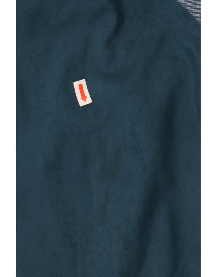 Giacca a vento da uomo con zip C&A UK 44 2XL Blu poliestere color block invernale