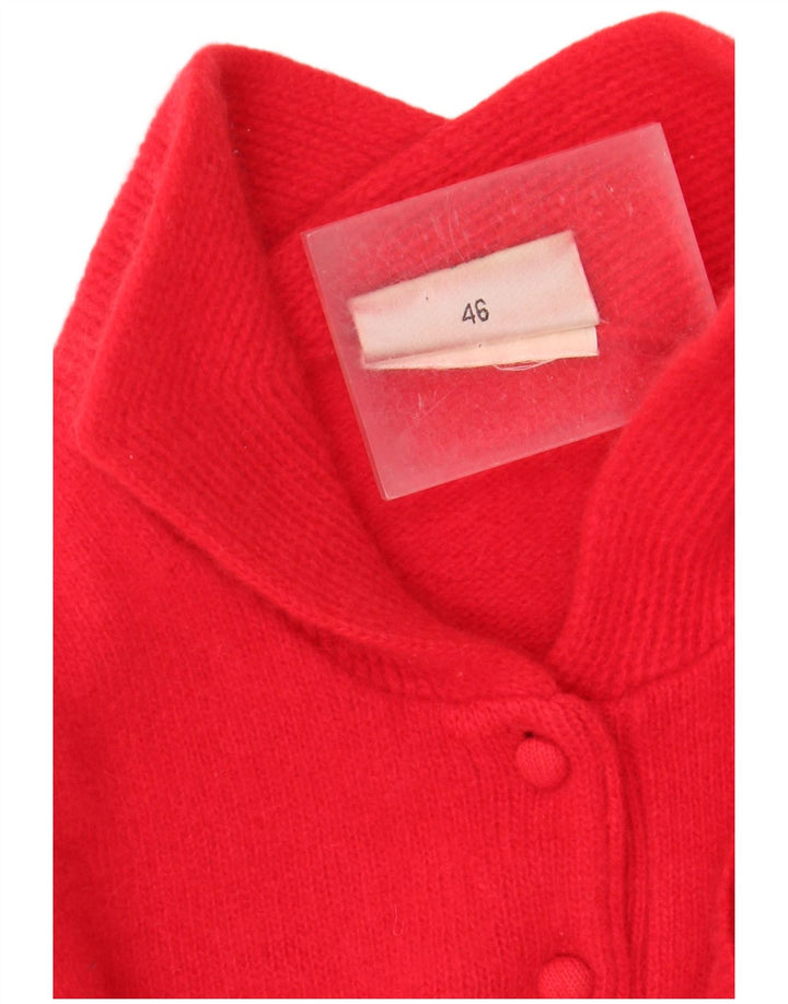 Maglione maglione collo alto da donna pubblico EU 44 XL lana rossa