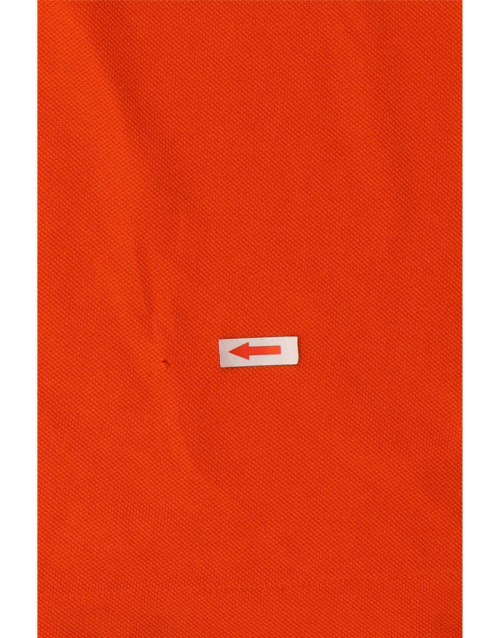 Polo da uomo Lacoste taglia 4, cotone arancione medio