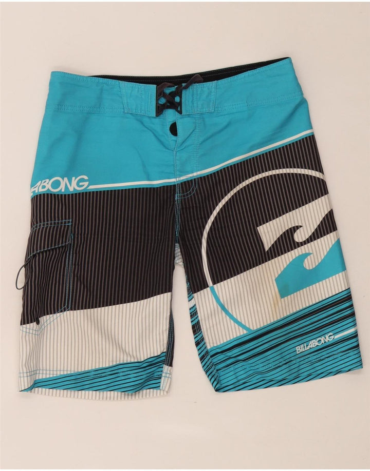 Costume da bagno da uomo Billabong con grafiche, taglia media, colore blu a blocchi, in poliestere