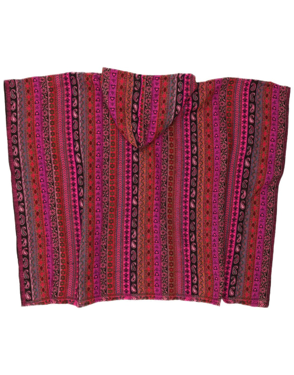 Maglione cardigan con cappuccio oversize da donna vintage taglia unica multicolore