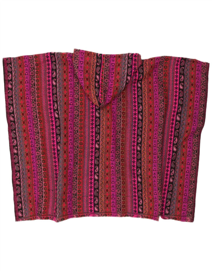 Maglione cardigan con cappuccio oversize da donna vintage taglia unica multicolore