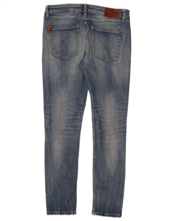 Jeans skinny effetto invecchiato Zara da donna EU 38 Small W28 L28 Blu