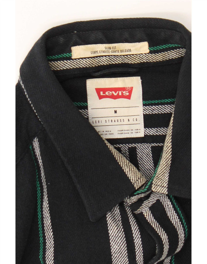Camicia Levi's da uomo slim fit in flanella a quadri blu navy medio