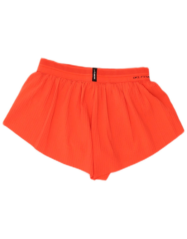 Pantaloncini sportivi Nike Dri Fit da donna UK 10 piccoli arancioni