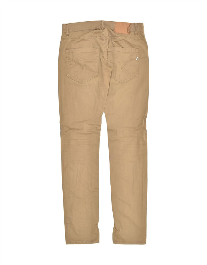 DONDUP Womens Slim Casual Trousers W28 L34  Beige Cotton | Vintage Dondup | Thrift | Second-Hand Dondup | Used Clothing | Messina Hembry 