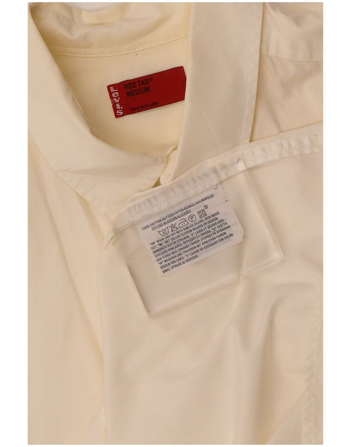 LEVI'S Camicia a maniche corte da uomo in cotone bianco sporco medio