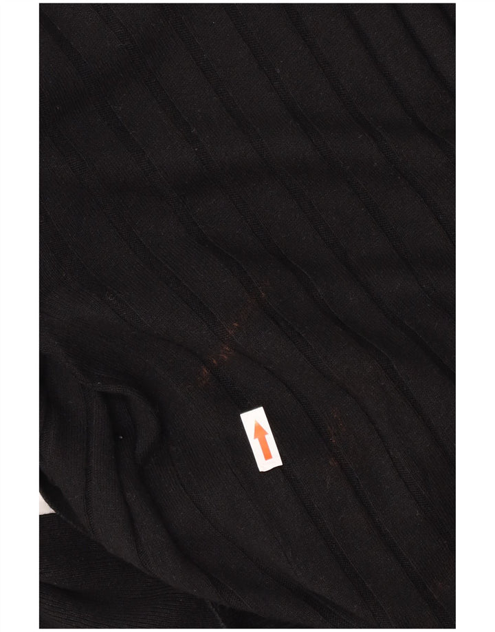 Maglione cardigan aperto da donna Marks & Spencer UK 10 piccolo a righe nere
