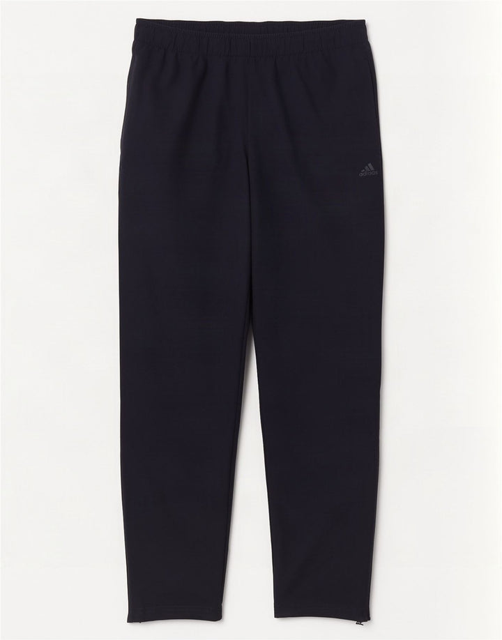Pantaloni da tuta Adidas Climalite da uomo medi in poliestere blu navy