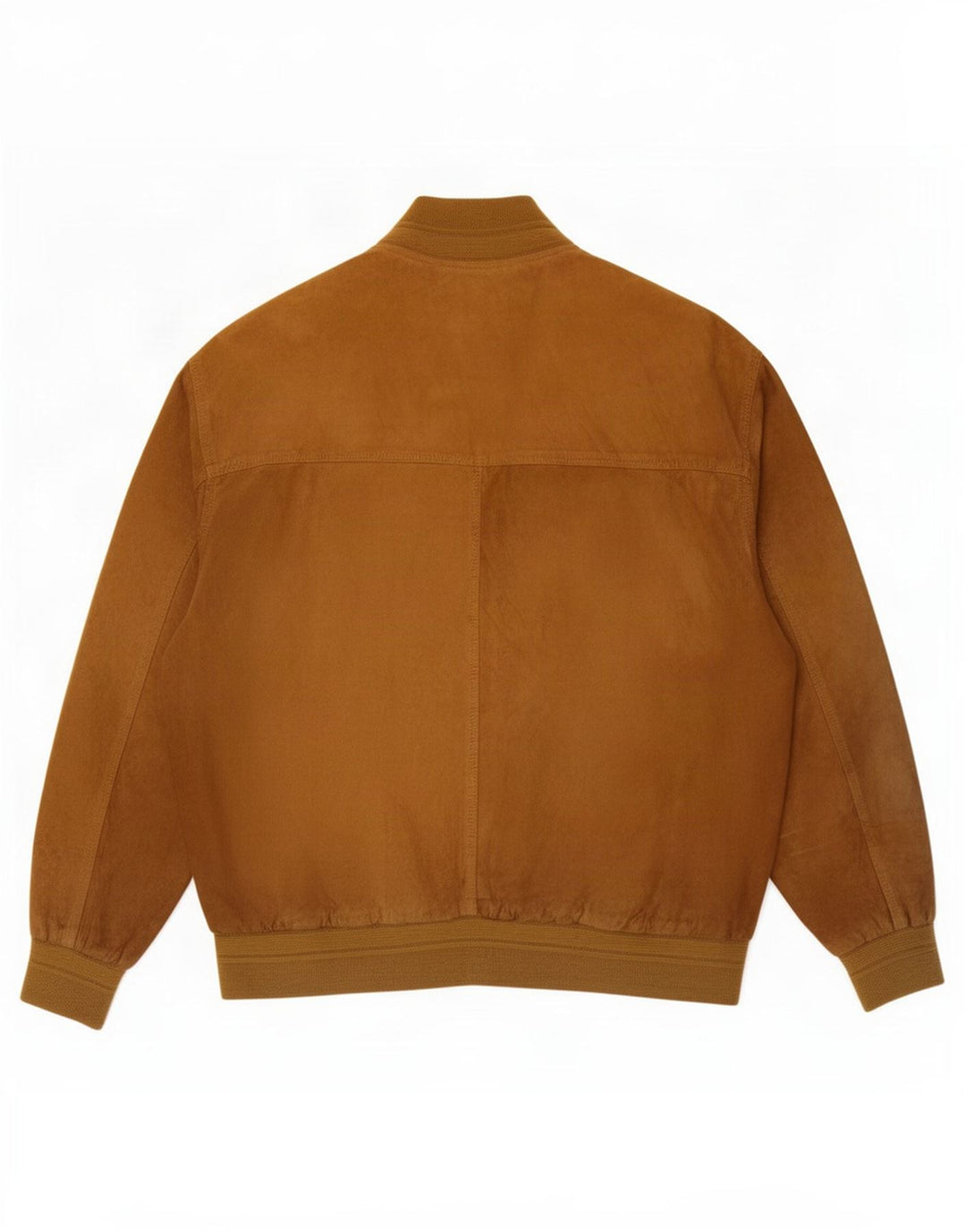 Giubbotto bomber vintage in pelle scamosciata da uomo IT 52 XL in pelle beige