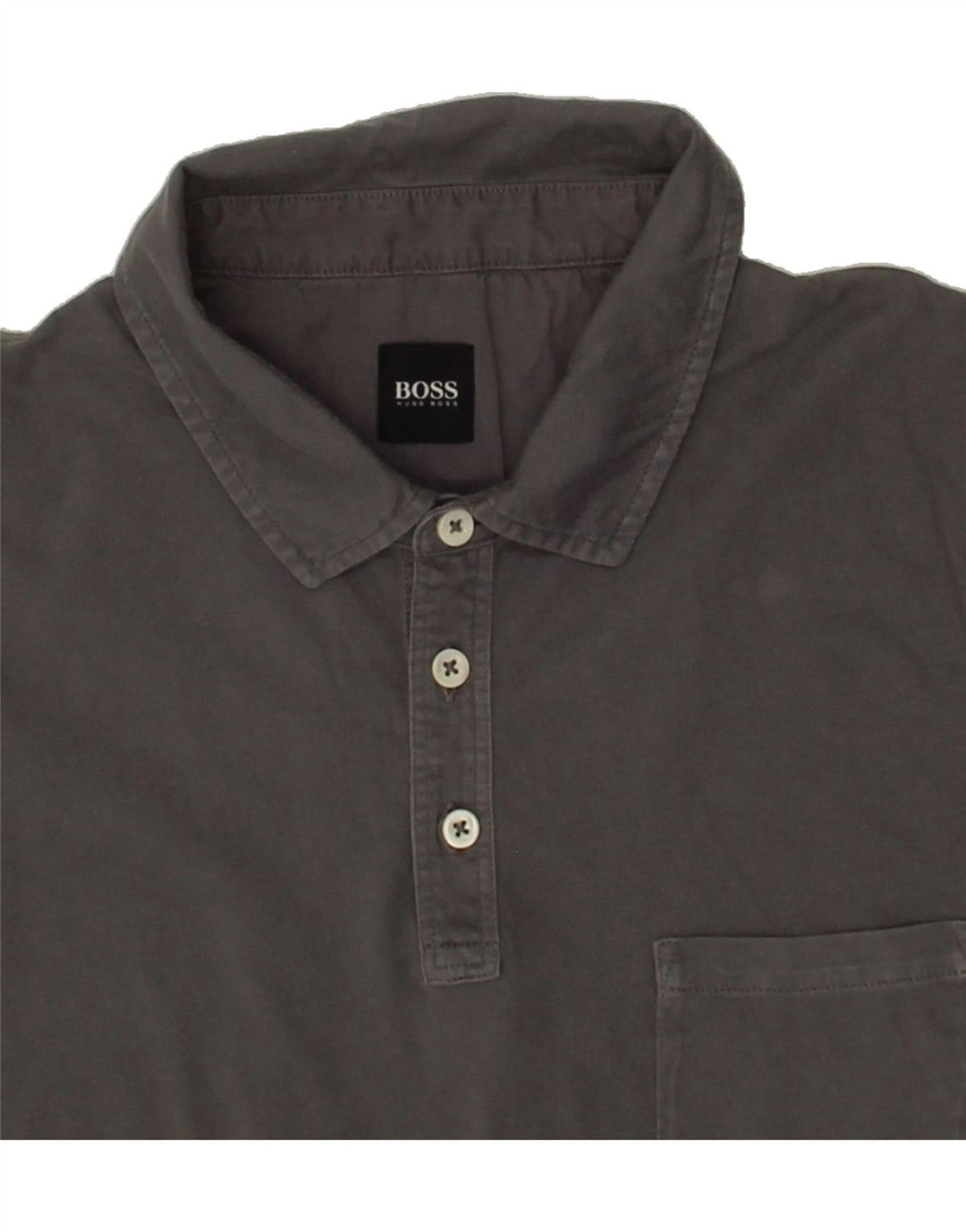 HUGO BOSS Mens Polo Shirt Medium Grey Vintage Hugo Boss and Second-Hand Hugo Boss from Messina Hembry 