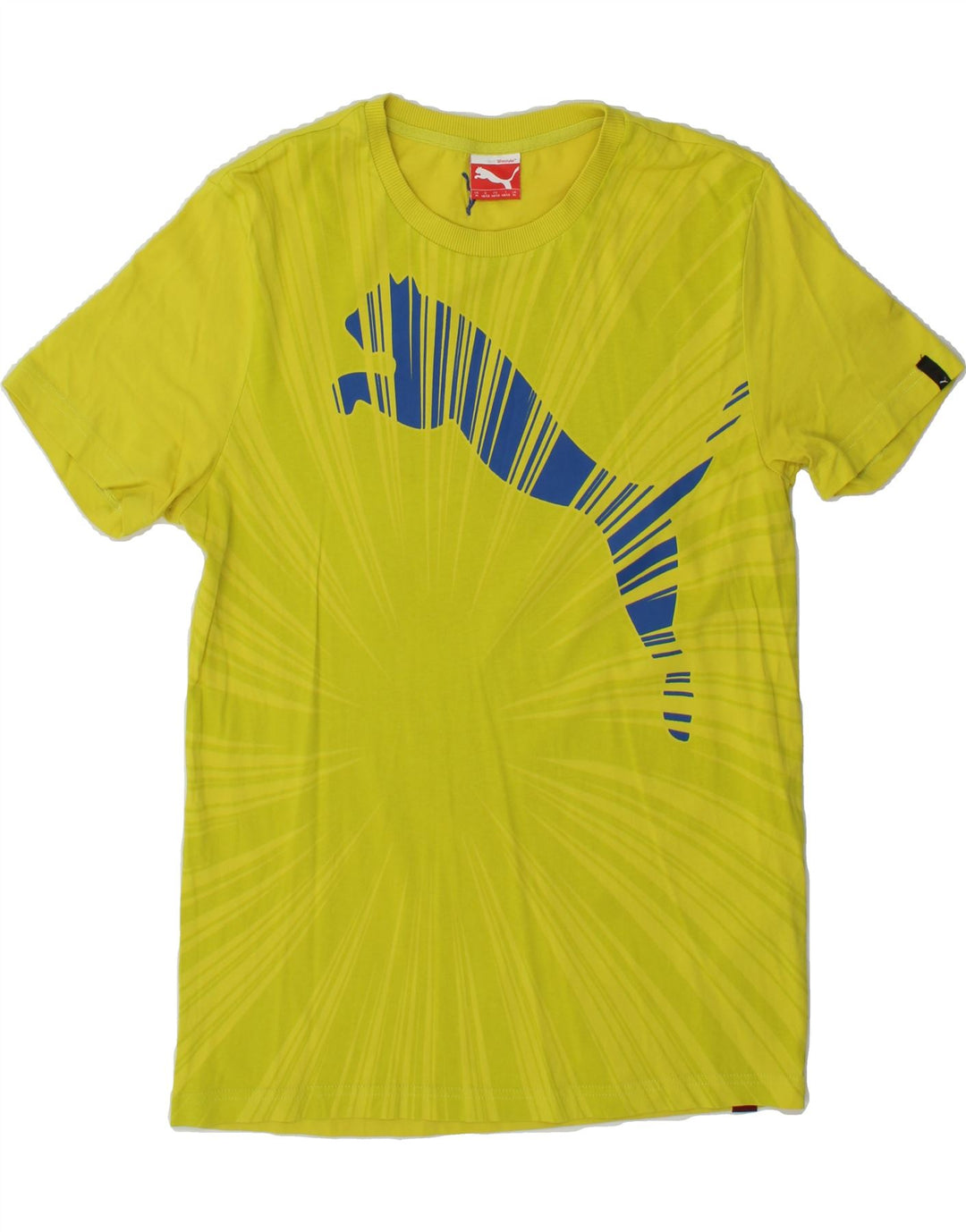 PUMA Mens Graphic T-Shirt Top Medium Yellow Vintage Puma and Second-Hand Puma from Messina Hembry 