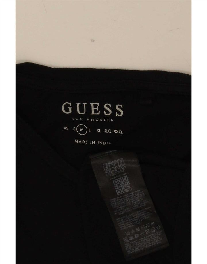 T-shirt da uomo Guess Top in cotone nero medio