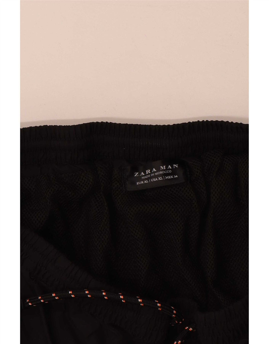 Pantaloncini sportivi da uomo Zara XL neri in poliestere