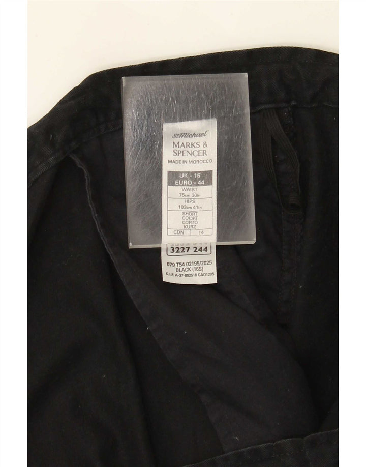 Pantaloni cargo St. Michael da donna Marks & Spencer UK 16 Large W38 L27 Neri