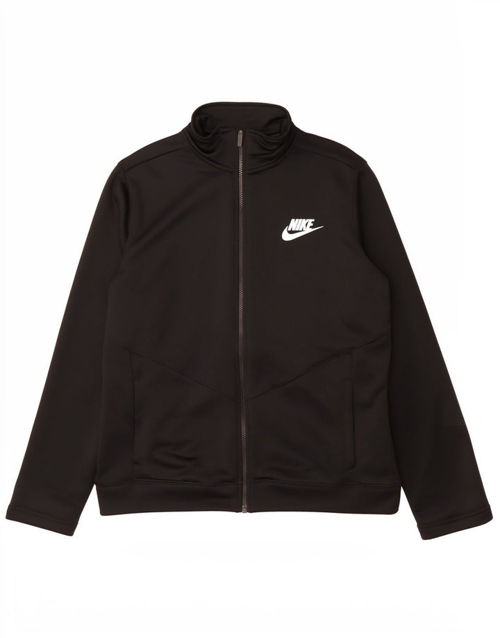 Giacca superiore della tuta da ragazzo Nike 13-14 anni XL poliestere nero