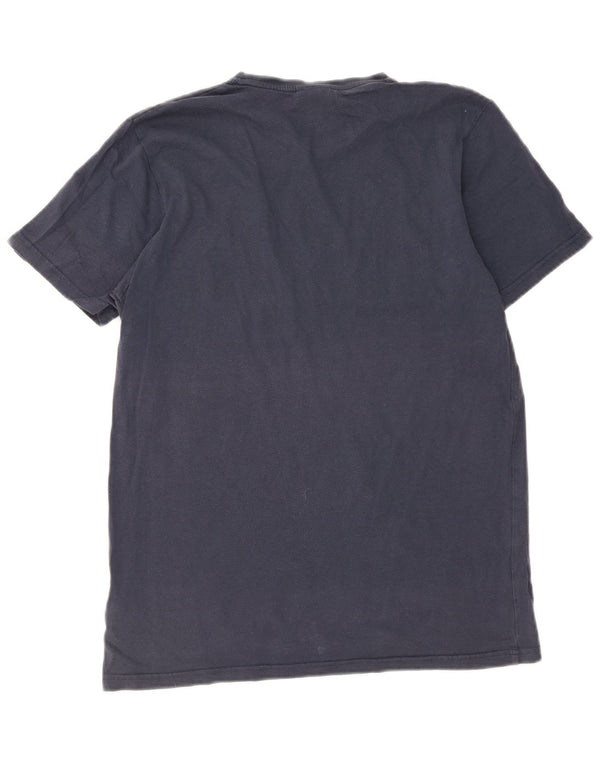 T-shirt grafica da uomo Ellesse Top in cotone blu navy medio