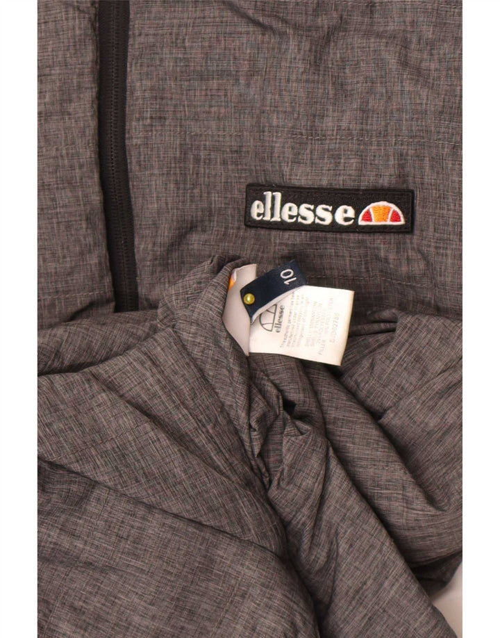 Giacca imbottita reversibile con cappuccio da donna Ellesse UK 10 piccola in nylon grigio