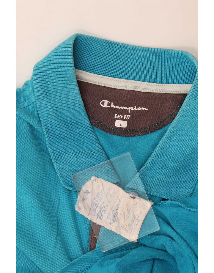 Polo Champion da uomo Easy Fit, taglia grande, in cotone blu