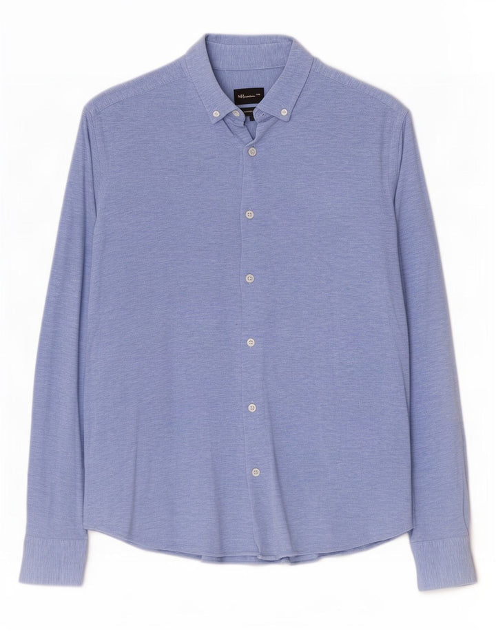 Camicia Uomo Massimo Dutti Large Blu Cotone