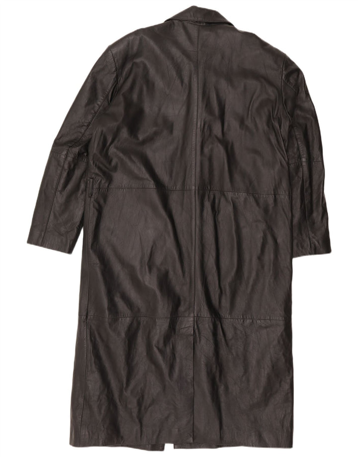 Cappotto in pelle da uomo EU 50 grande pelle nera