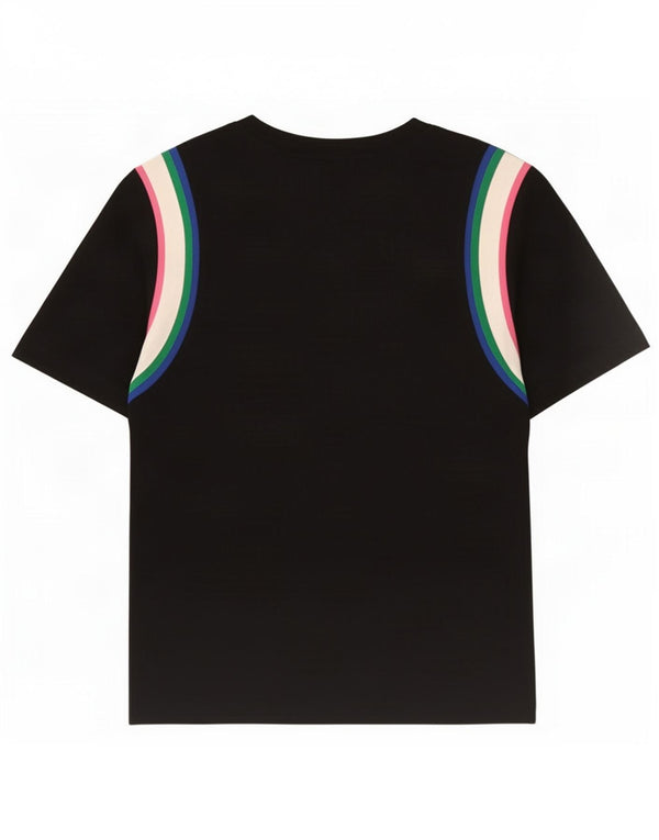 T-shirt oversize da donna Nike UK 6 XS cotone color block nero