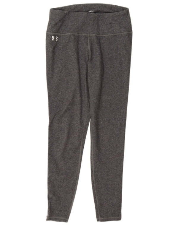 Leggings corti da donna Under Armour UK 14 Cotone color block grigio medio
