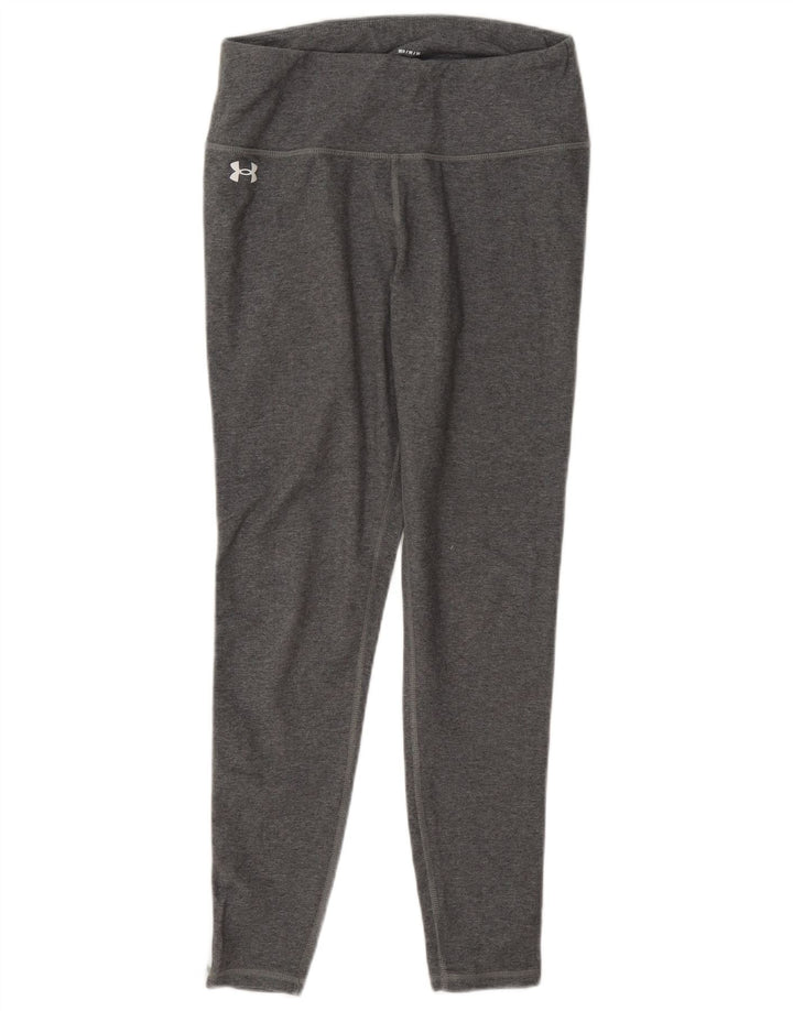 Leggings corti da donna Under Armour UK 14 Cotone color block grigio medio