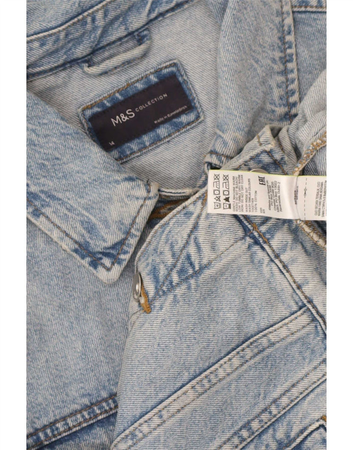 Giacca di jeans da donna Marks & Spencer UK 14 Cotone blu medio
