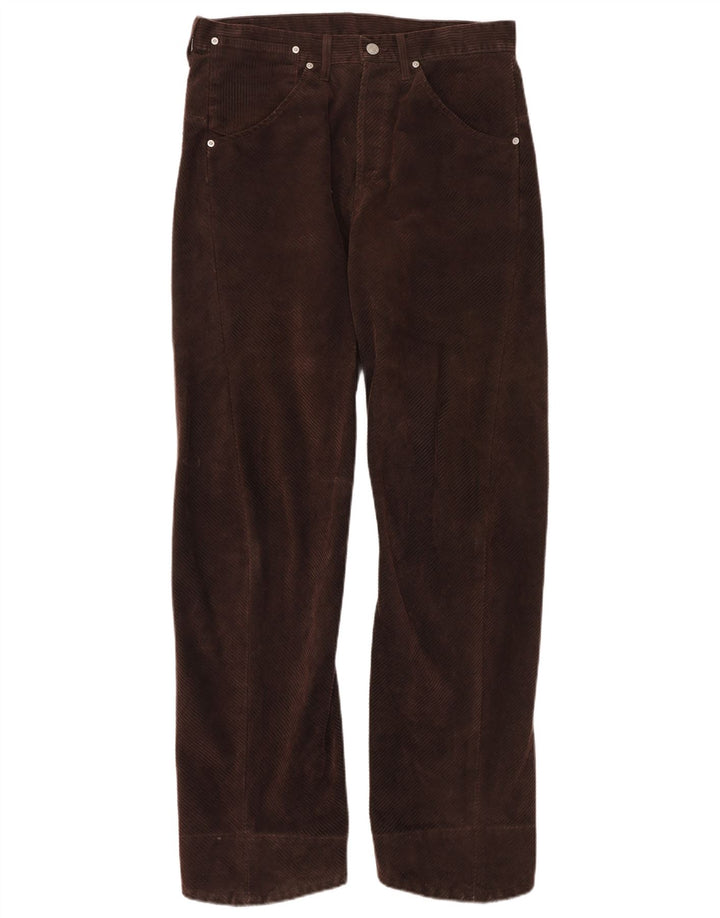 Pantaloni dritti da uomo in velluto a coste LEVI'S W33 L32 poliestere marrone