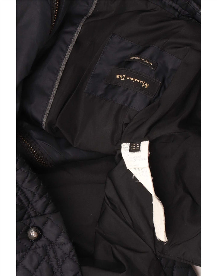 Gilet trapuntato da donna Massimo Dutti UK 18 XL poliestere nero