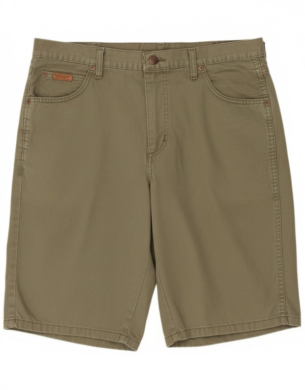 Wrangler Mens Hawaii Casual Shorts W35 Large  Khaki Cotton