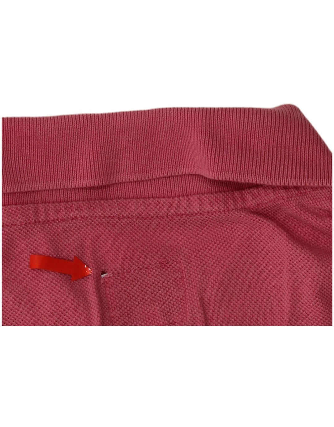 Polo Uomo Benetton Small Rosa In Cotone