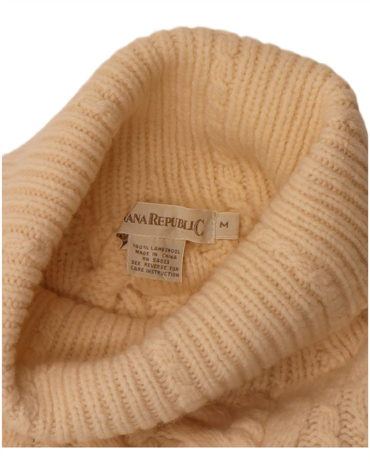 Maglione maglione a collo alto da donna Banana Republic UK 14 Beige medio