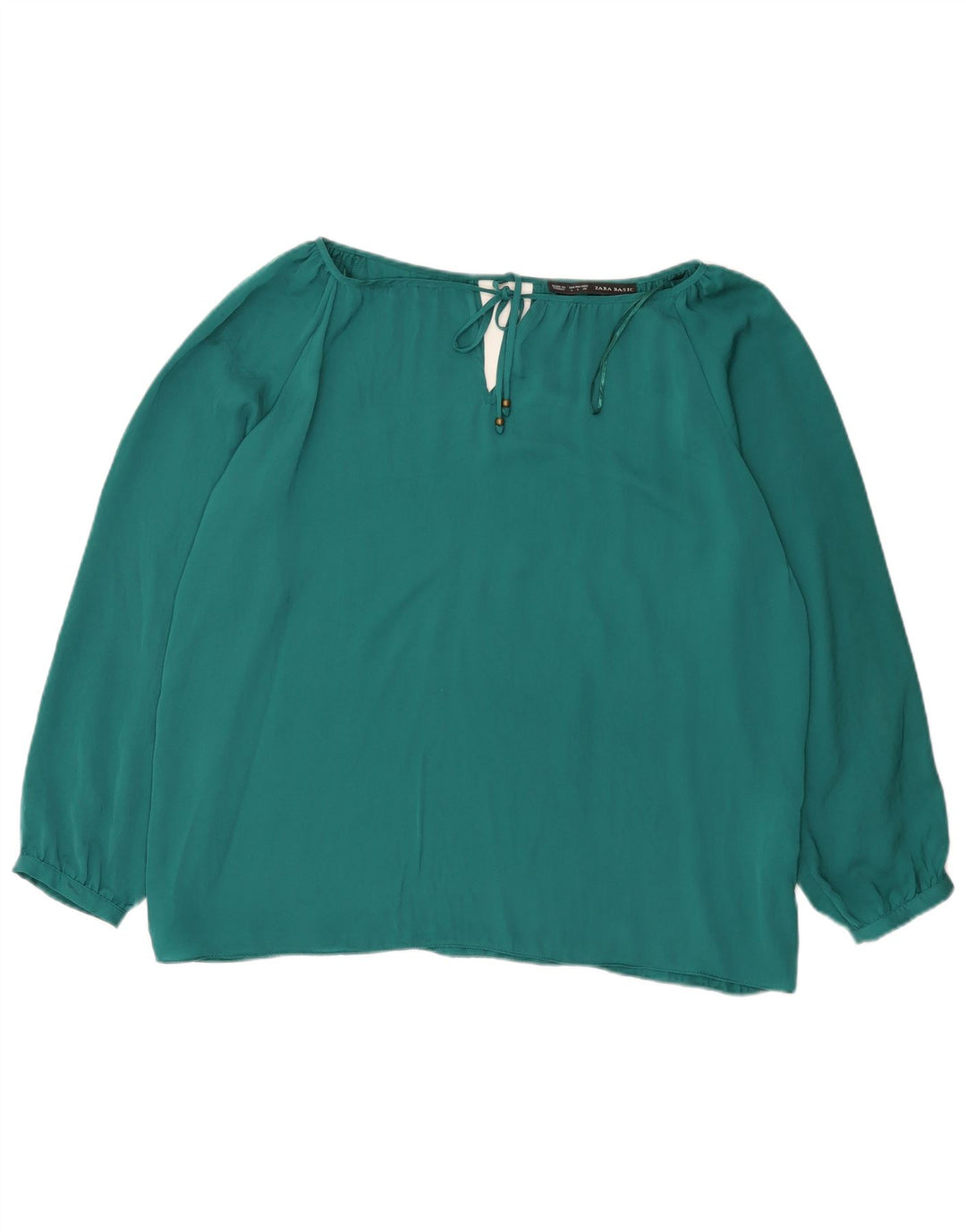 Camicetta oversize da donna Zara Top UK 16 Large Verde Poliestere