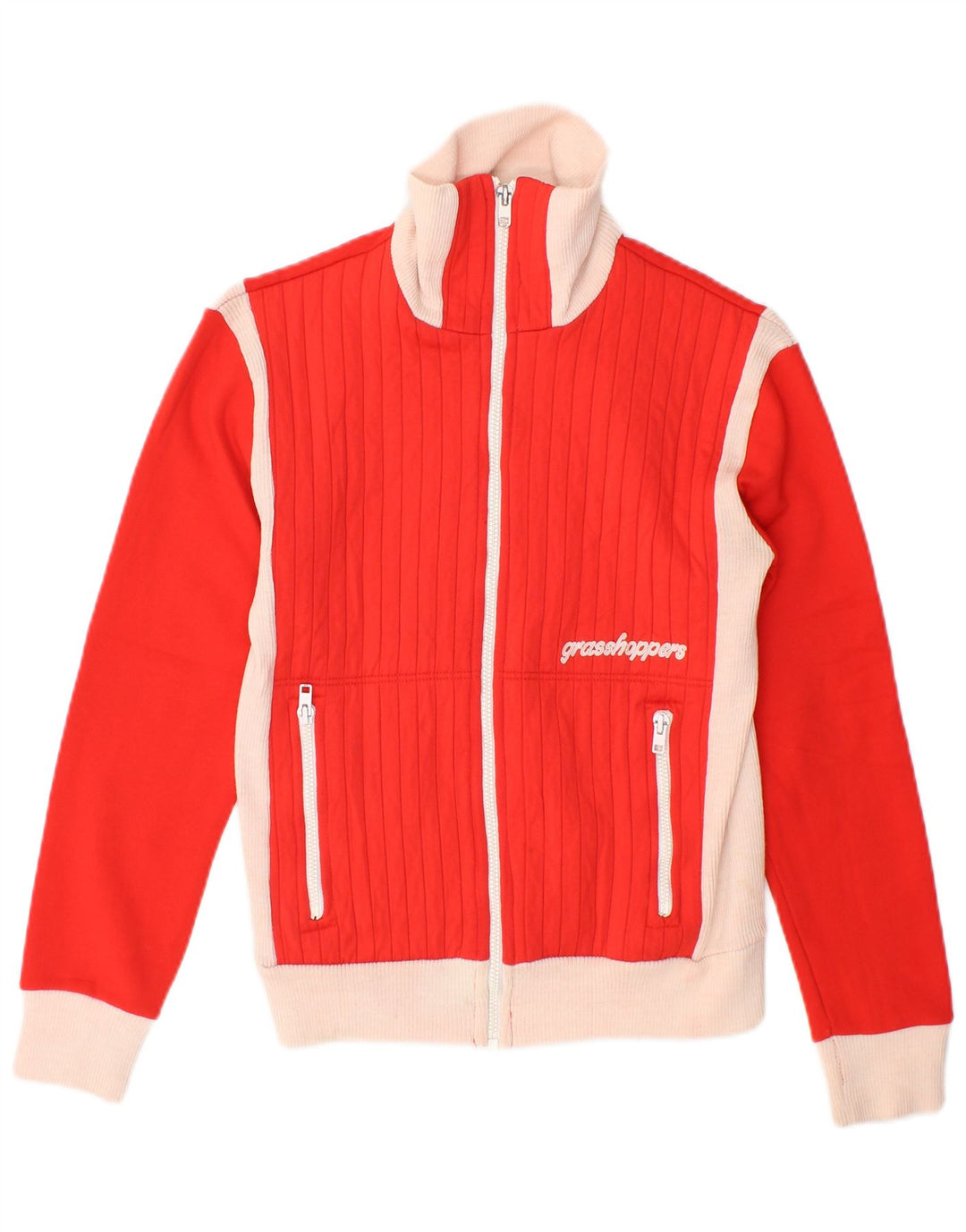 Grasshoppers Giacca da tuta da donna IT 38 XS Rosso Colourblock