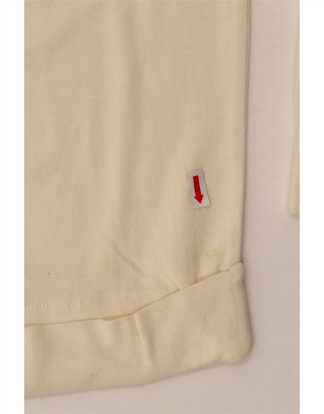 ORVIS Top oversize da donna manica 3/4 UK 14 Cotone beige medio