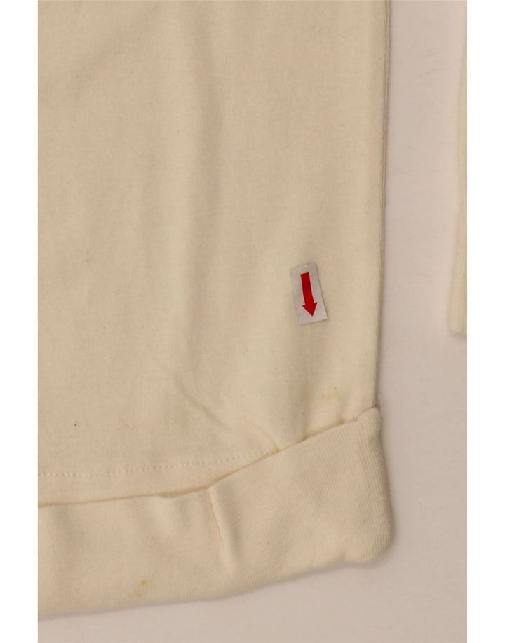 ORVIS Top oversize da donna manica 3/4 UK 14 Cotone beige medio