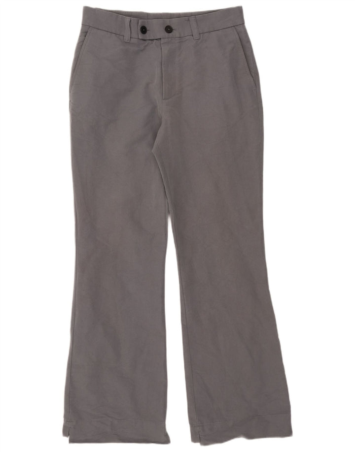 Pantaloni da completo da uomo Zara Bootcut EU 42 Large W32 L33 Cotone grigio