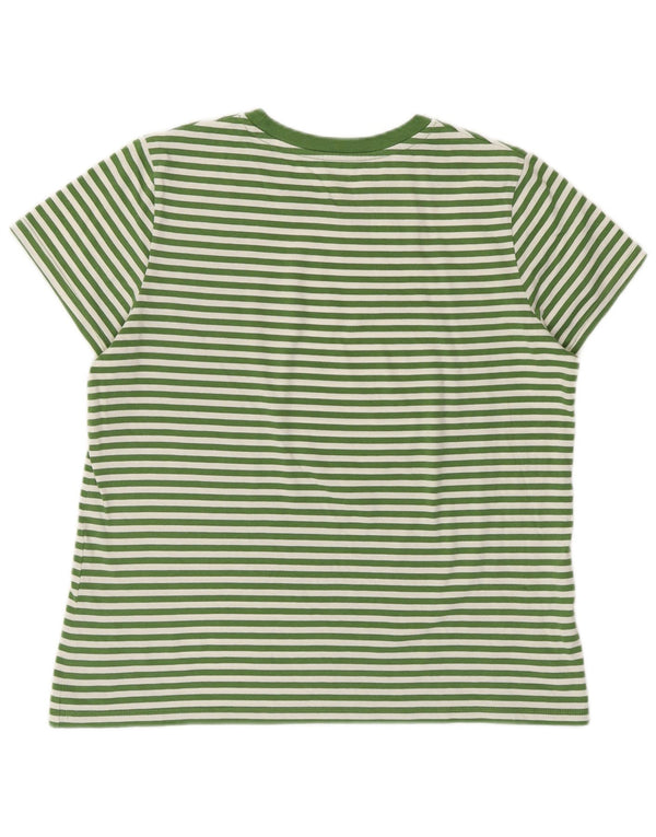 T-shirt da donna LEVI'S UK 14 verde medio a righe