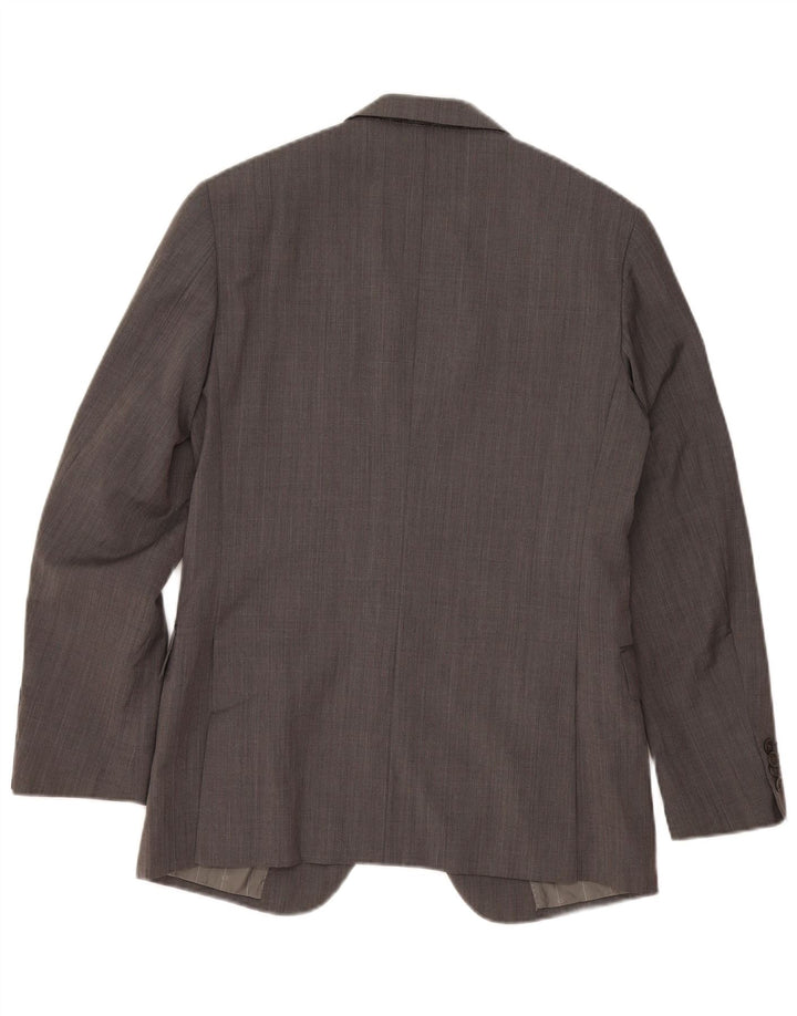 Giacca blazer a 2 bottoni da uomo Calvin Klein IT 48 lana grigio medio